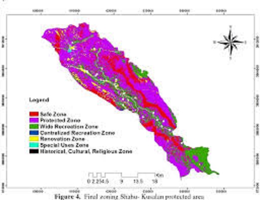 زون­ بندي منطقه حفاظت شده "گنو" با استفاده از GIS