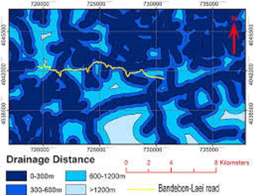 مکانيابي مسير راه بندبن- لايي در جنوب نکا با استفاده از GIS