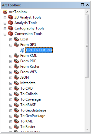 تبدیل فرمت GPX به فرمت Shapefile در GIS