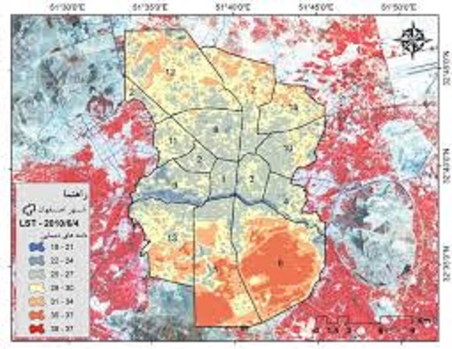 ررسی رابطه بین دمای سطح زمین، ویژگی های جغرافیایی و محیطی و شاخص های بیوفیزیکی با استفاده از تصاویر لندست