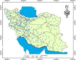 لایه شیپ فایل ایستگاه های سینوپتیک کشور-موسسه چشم انداز هزاره سوم ملل شیراز
