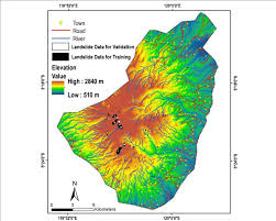 لایه شیپ فایل زمین لغزش کشور-موسسه چشم انداز هزاره سوم ملل-آموزش GIS و RS