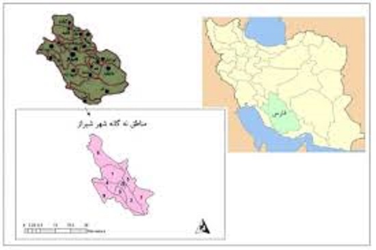 بررسي و ارزيابي کاربري اراضي مناطق 9 گانه شهر شيراز با استفاده از مدل LQ در محيط GIS