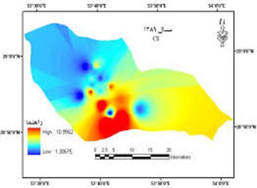 ارزيابي تغييرات مکاني و پهنه بندي کيفيت آب شرب و کشاورزي با استفاده از تکنيک زمين آمار و GIS