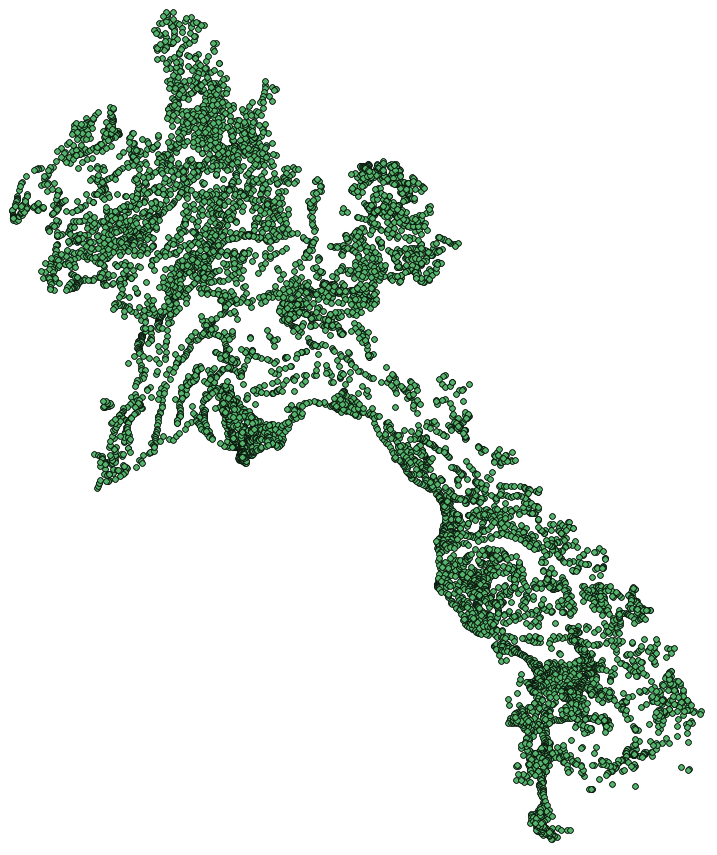 دانلود لایه شیپ فایل نقاط روستایی کشور-موسسه چشم انداز هزاره سوم ملل