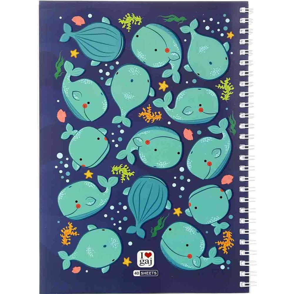 دفتر سیمی 40 برگ گاجکو طرح وال