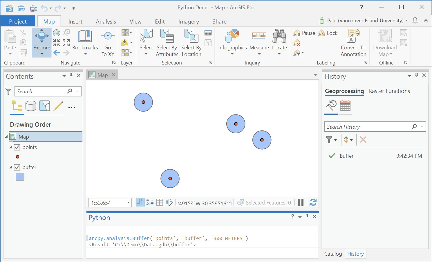 پایتون در GIS