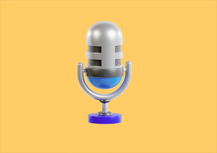 Silver Microphone