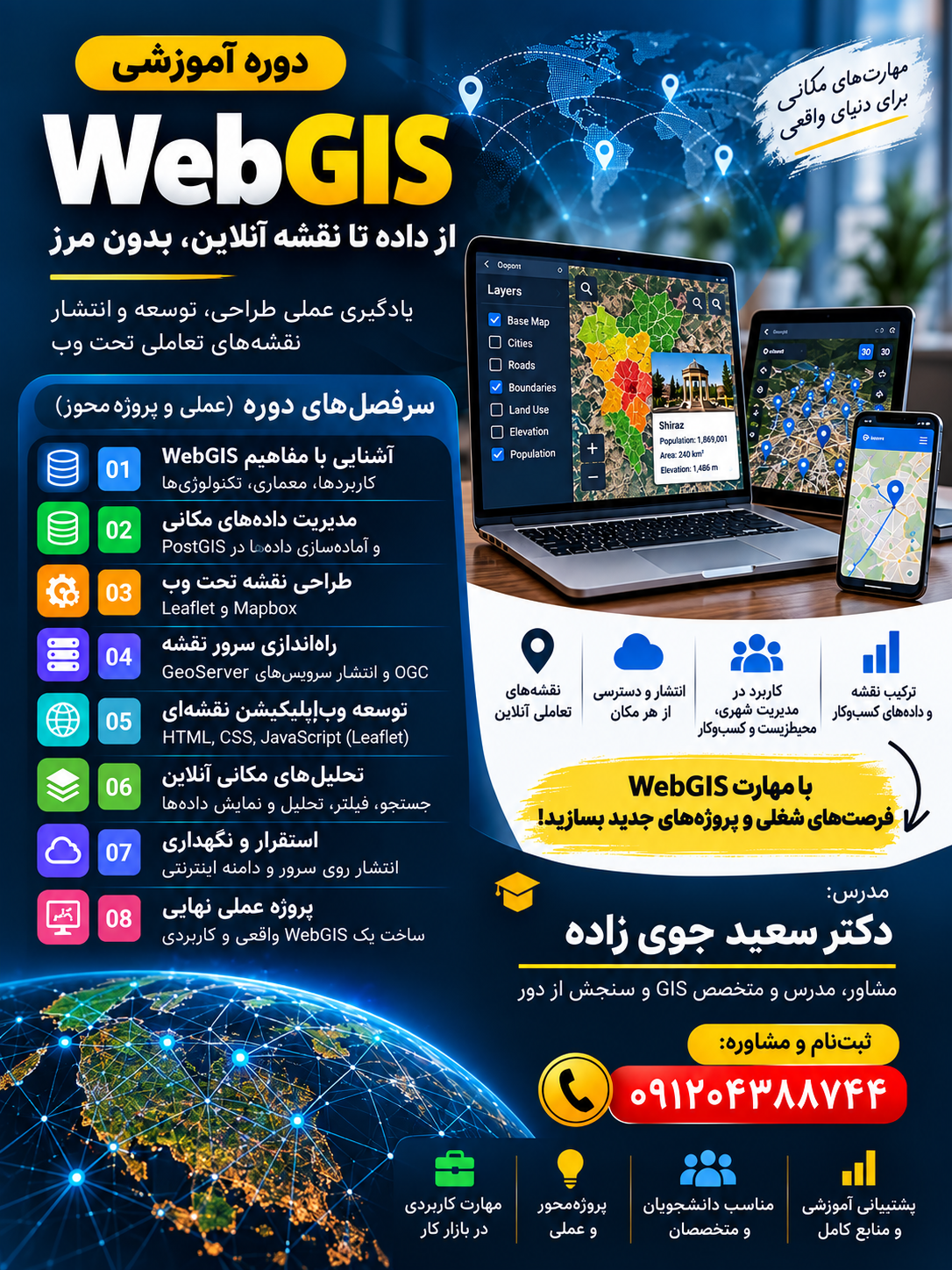 WebGIS Course Infographic Poster